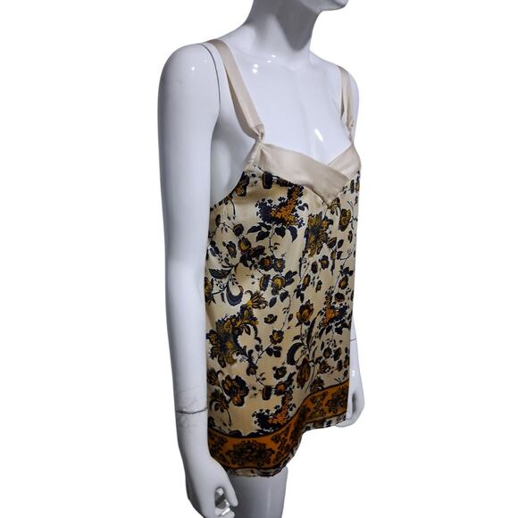 Intimately Free People Womens size XS Floral Tie Strap Casual Beach Romantic Top - Picture 8 of 15